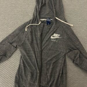 Nike Charcoal Zip-Up Hoodie